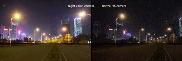 Night vision vs normal camera